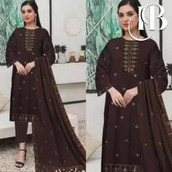 BAREEZE 3Pc Wedding Winter New Collection