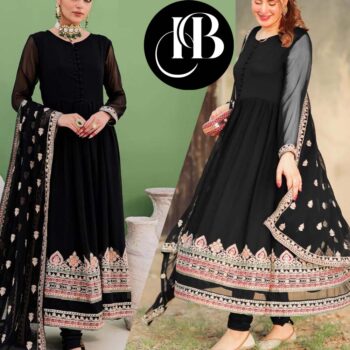 3PC Multi-Embroidered Maxi with Dupatta