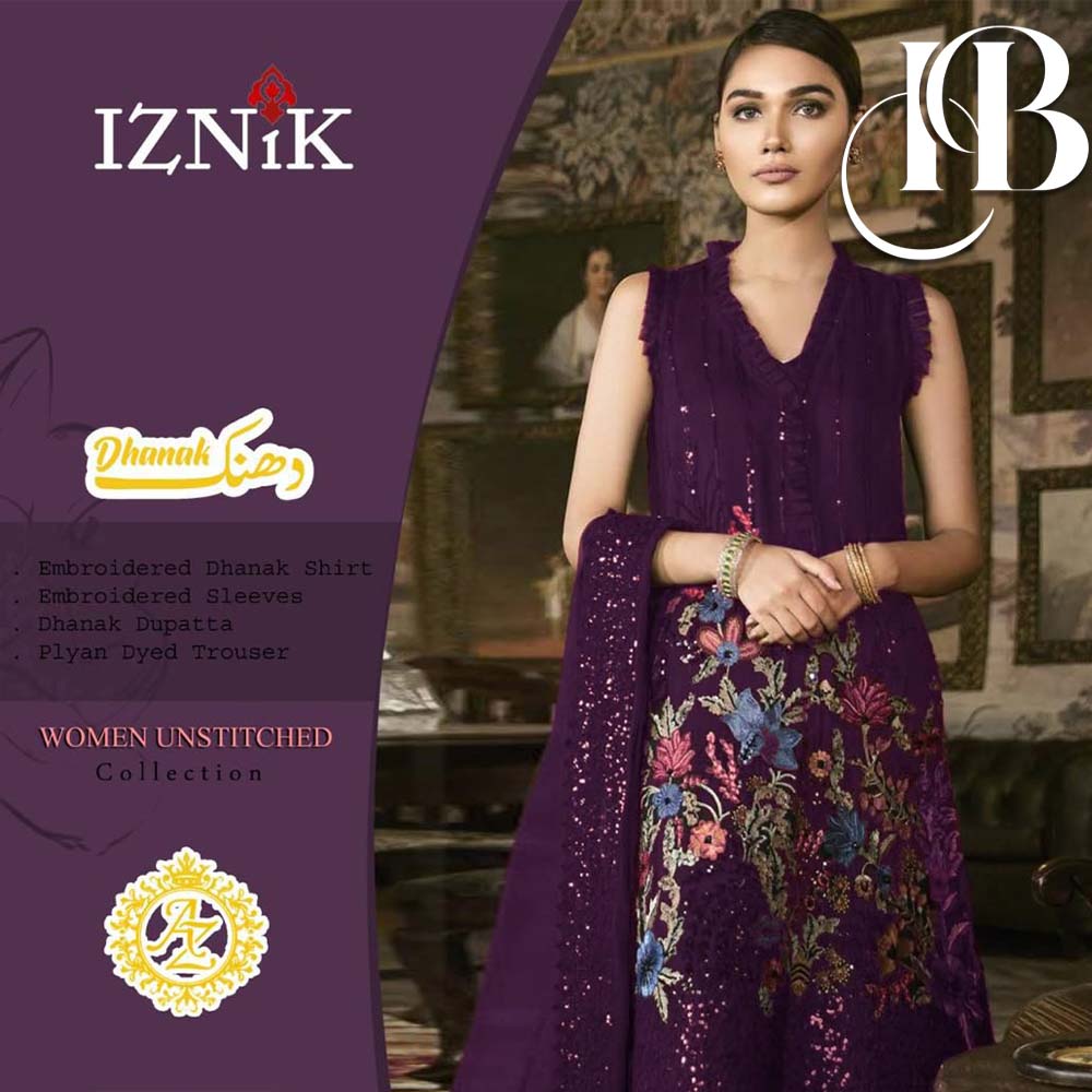 IZNIK 3pc DHANK Wedding Winter Collection