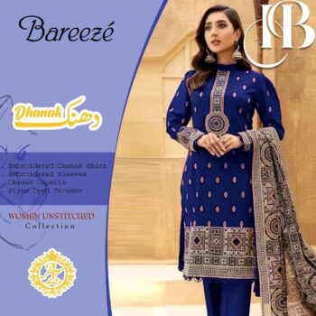 BAREEZE DHANK 3pc Wedding Winter Collection