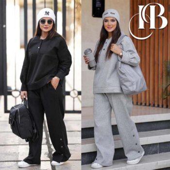 Winter 2 Pcs Fashion Hooded Tracksuit