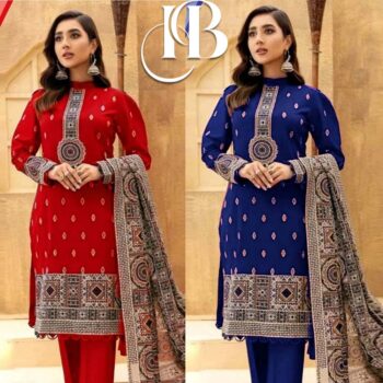 BAREEZE DHANK 3pc Wedding Winter Collection